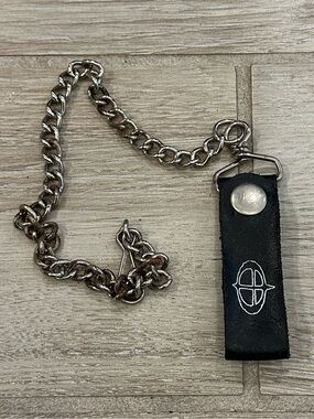 VTG Y2K Ozzy Osbourne Chain Wallet Original Chain & Logo Leather Tab